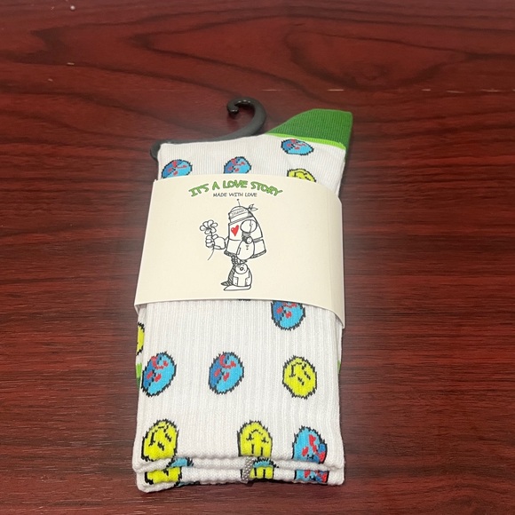 JJ Grant, Crew Socks, Smiley Face - Picture 4 of 7